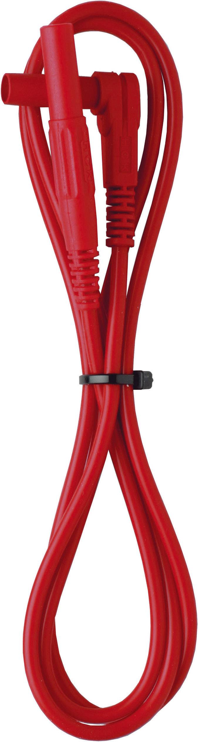 Benning TA 3 Sicherheits-Messleitungs-Set Lamellenstecker 4 mm Lamellenstecker 4 mm 1.00 m Rot, Schwarz 1 Set