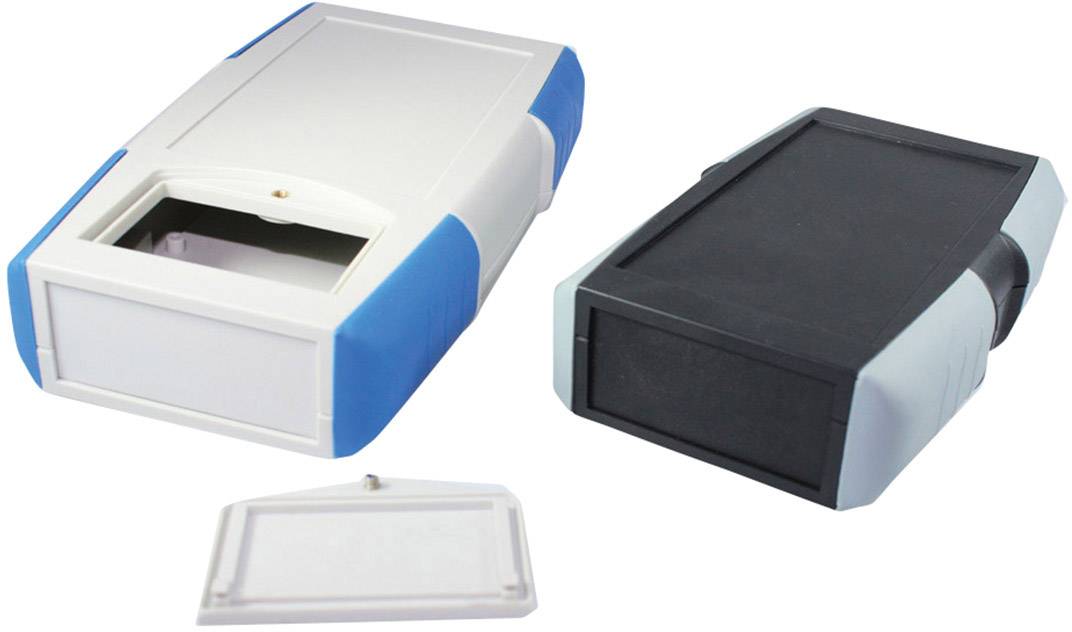 Axxatronic CHH661NGY Hand-Gehäuse 145 x 95 x 25 ABS Lichtgrau 1St.