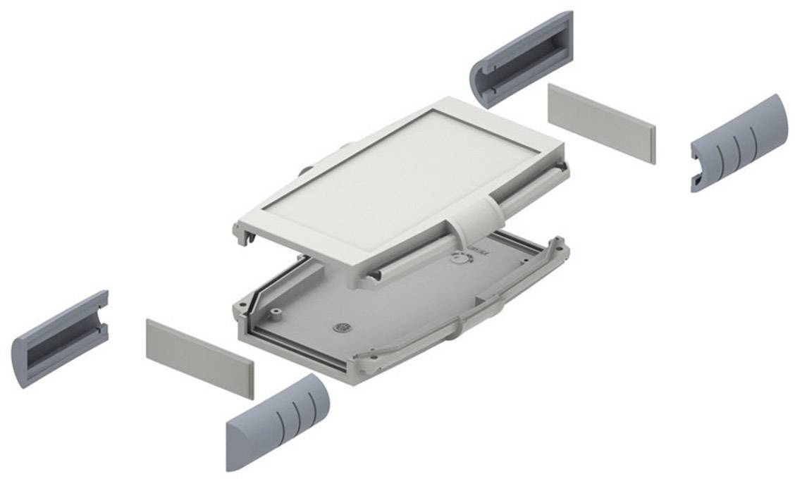 Axxatronic CHH661NGY Hand-Gehäuse 145 x 95 x 25 ABS Lichtgrau 1St.