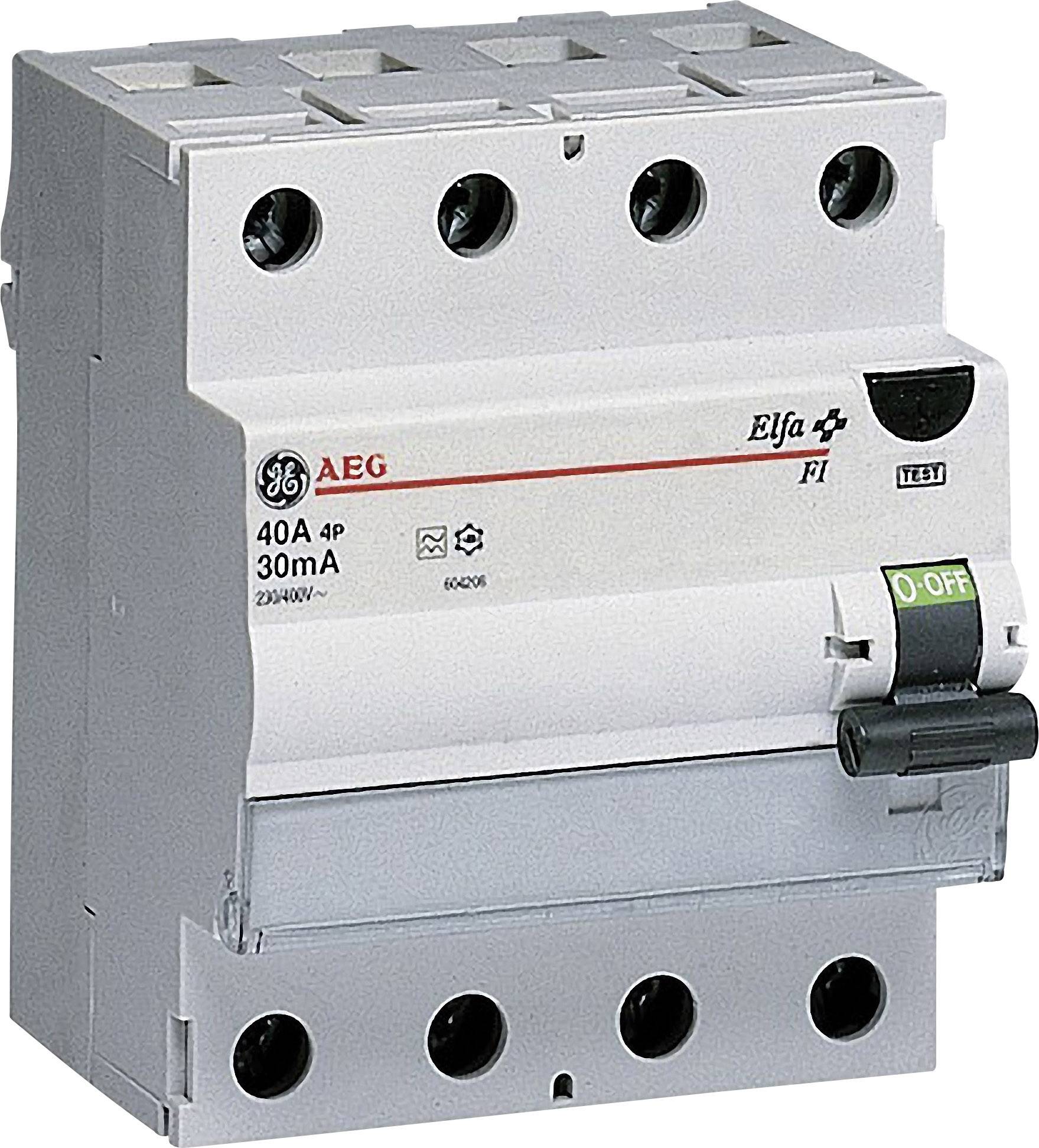 General Electric 604208 FI40/0,03-4 FI-Schutzschalter 4polig 40A 