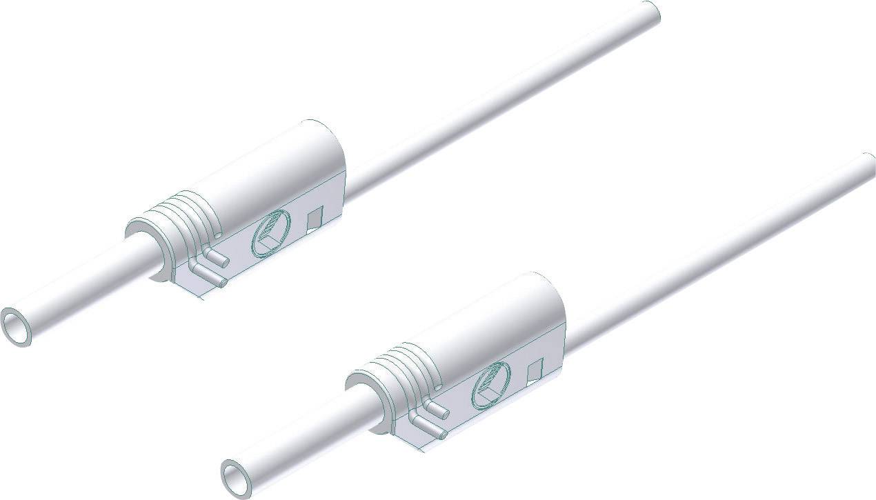 Hirschmann Test & Measurement MVL S 200/1 Au Sicherheits-Messleitung Lamellenstecker 2 mm Lamellenstecker 2 mm 2.00 m Weiß 1 St.