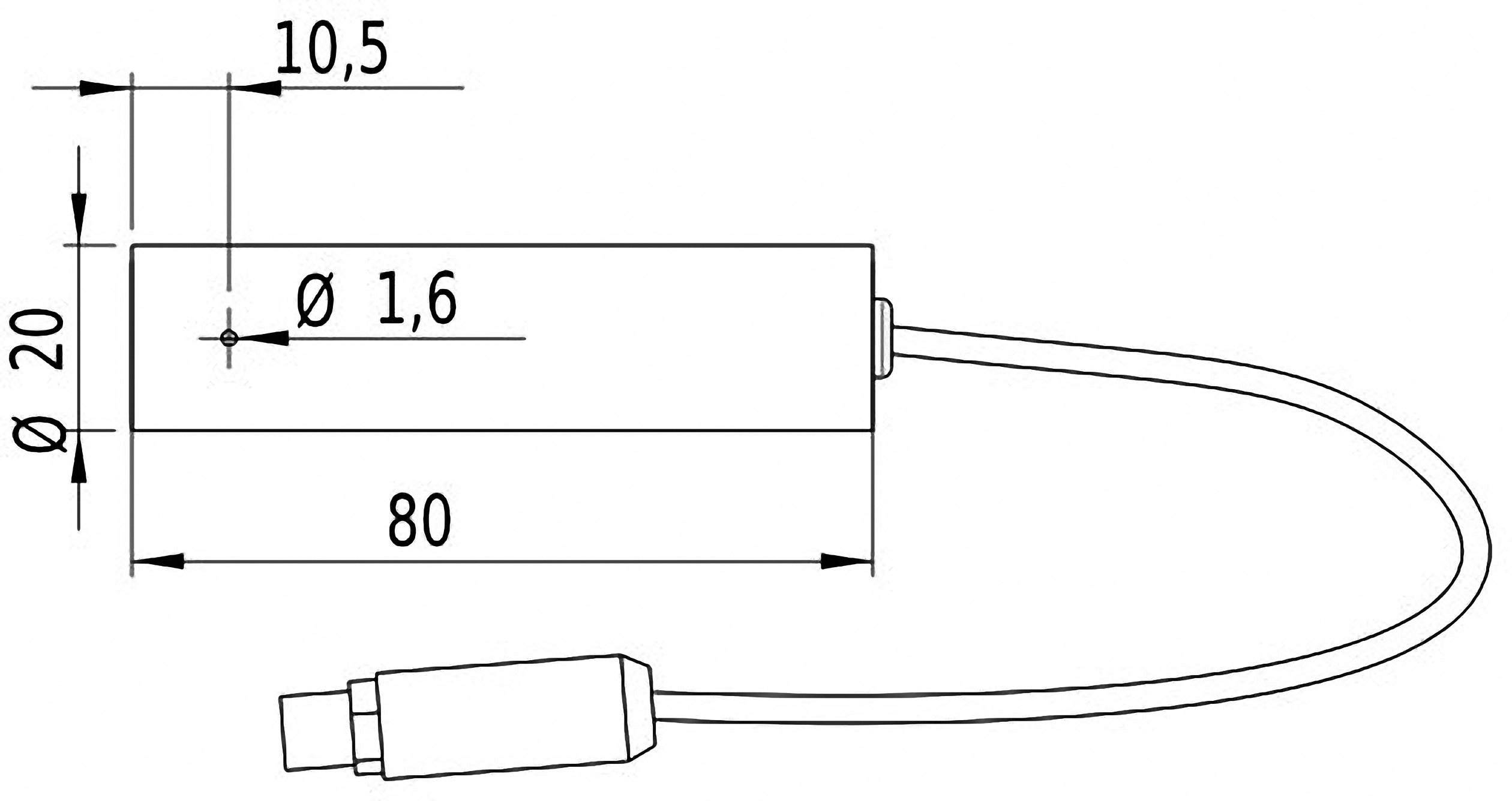 Picotronic Lasermodul Linie Grün 10mW LD532-10-24(20x80)-C500