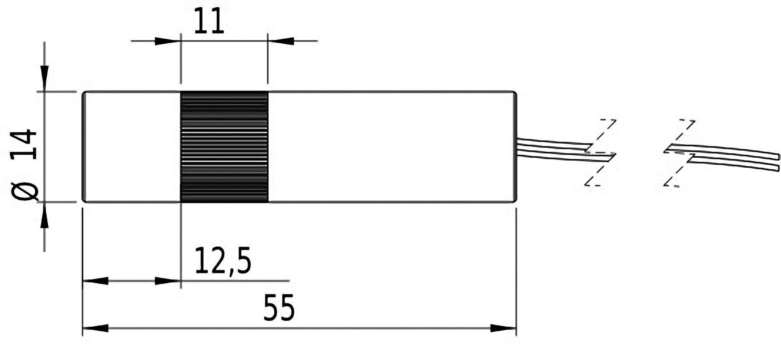 Picotronic Lasermodul Linie Rot 5mW LC650-5-24-F(14x55)