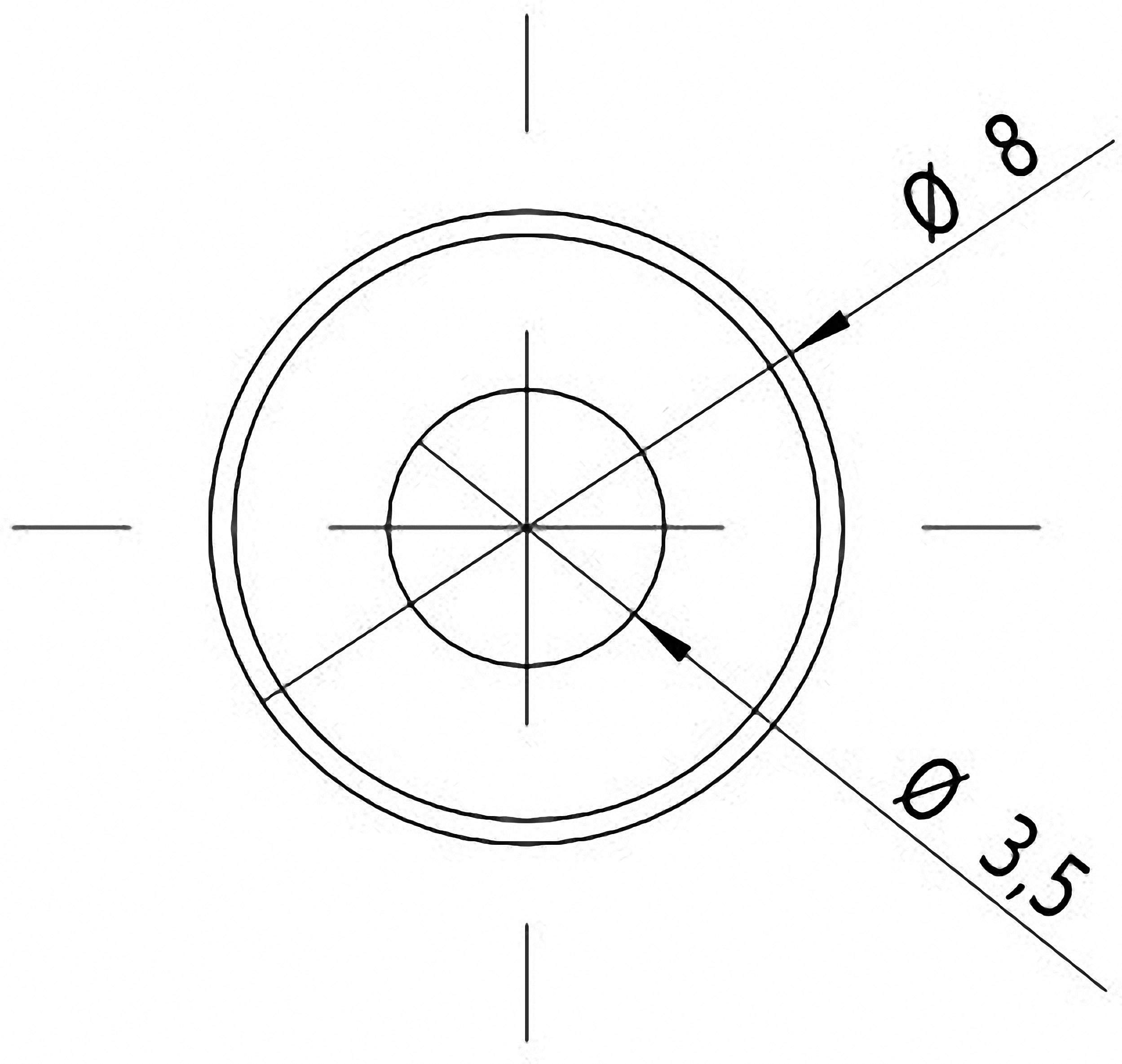 Picotronic Lasermodul Punkt Rot 1mW DC650-1-3(8x25)-C500