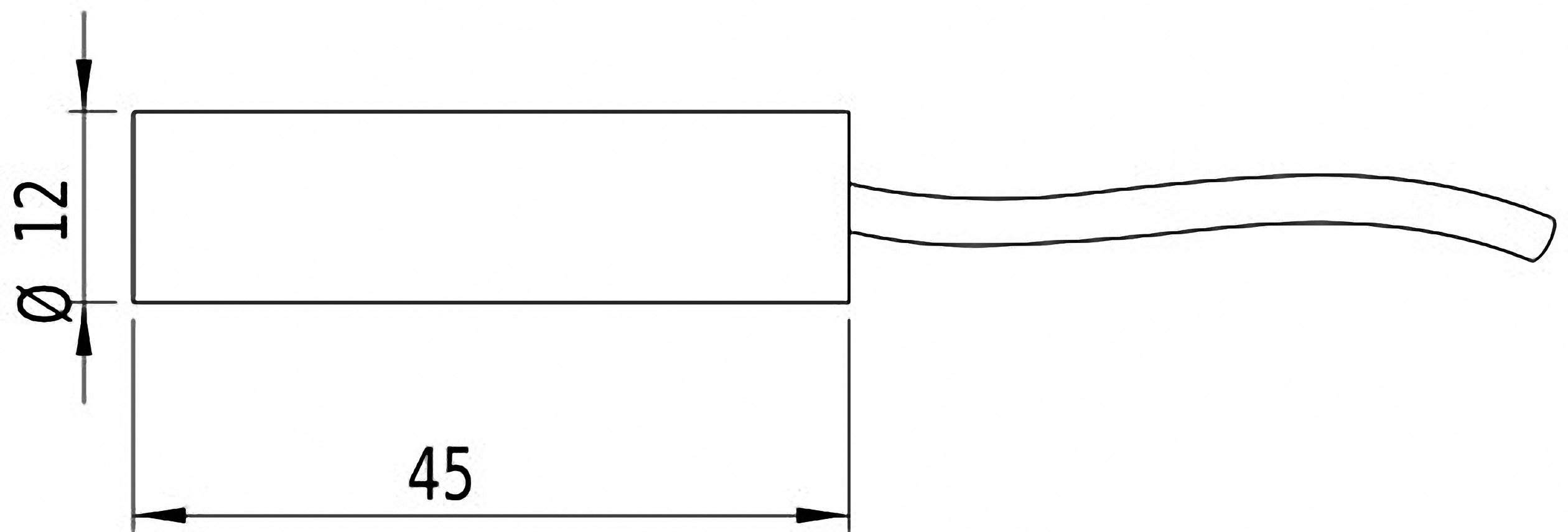 Picotronic Lasermodul Punkt Rot 1mW DD635-1-24(12x45)-WP