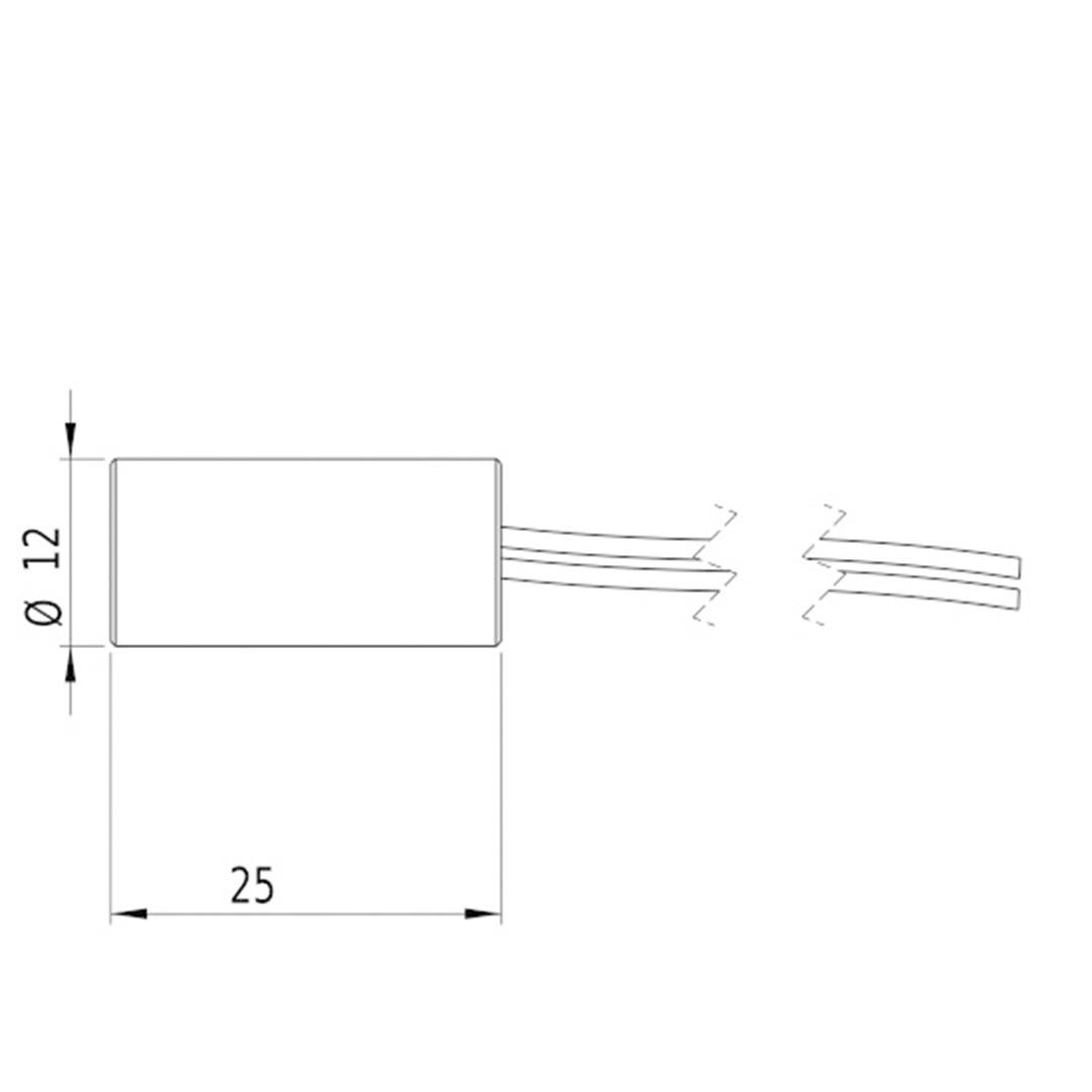 Picotronic Lasermodul Punkt Rot 1mW DD635-1-5(12x25)15mmat1000mm