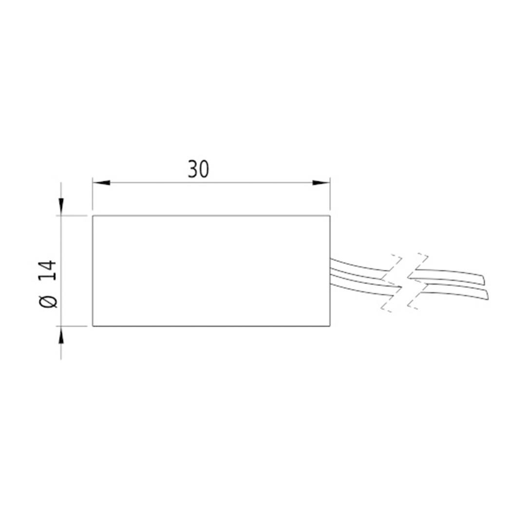 Picotronic Lasermodul Punkt Rot 0.9mW MDD650-0.9-5(14x30)