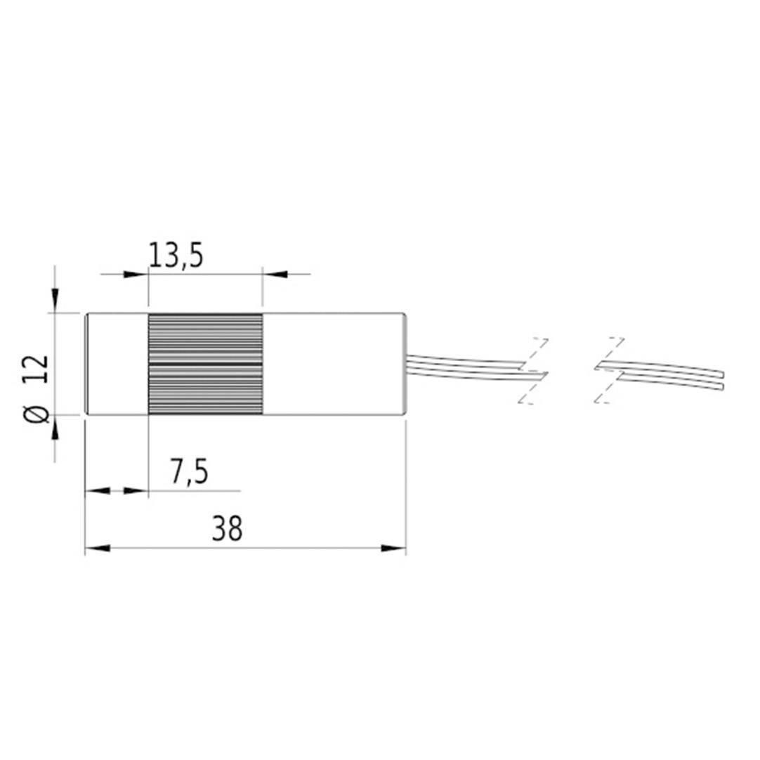 Picotronic Lasermodul DOE Rot 0.4mW DD635-0.4-3(12x38)-DOE