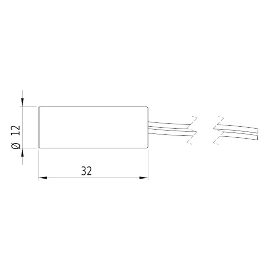 Picotronic Lasermodul Linie Rot 2.5mW LH635-2.5-5(12x32)-F400-C160