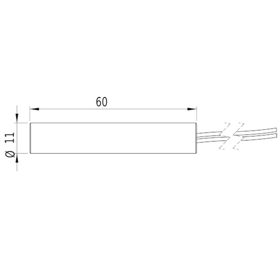 Picotronic Lasermodul Punkt Rot 1mW DA635-1-3(11x60)