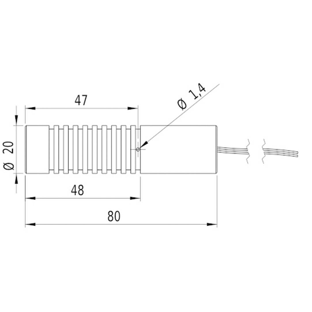 Picotronic Lasermodul Kreuzlinie Grün 10mW CA532-10-3(20x80)