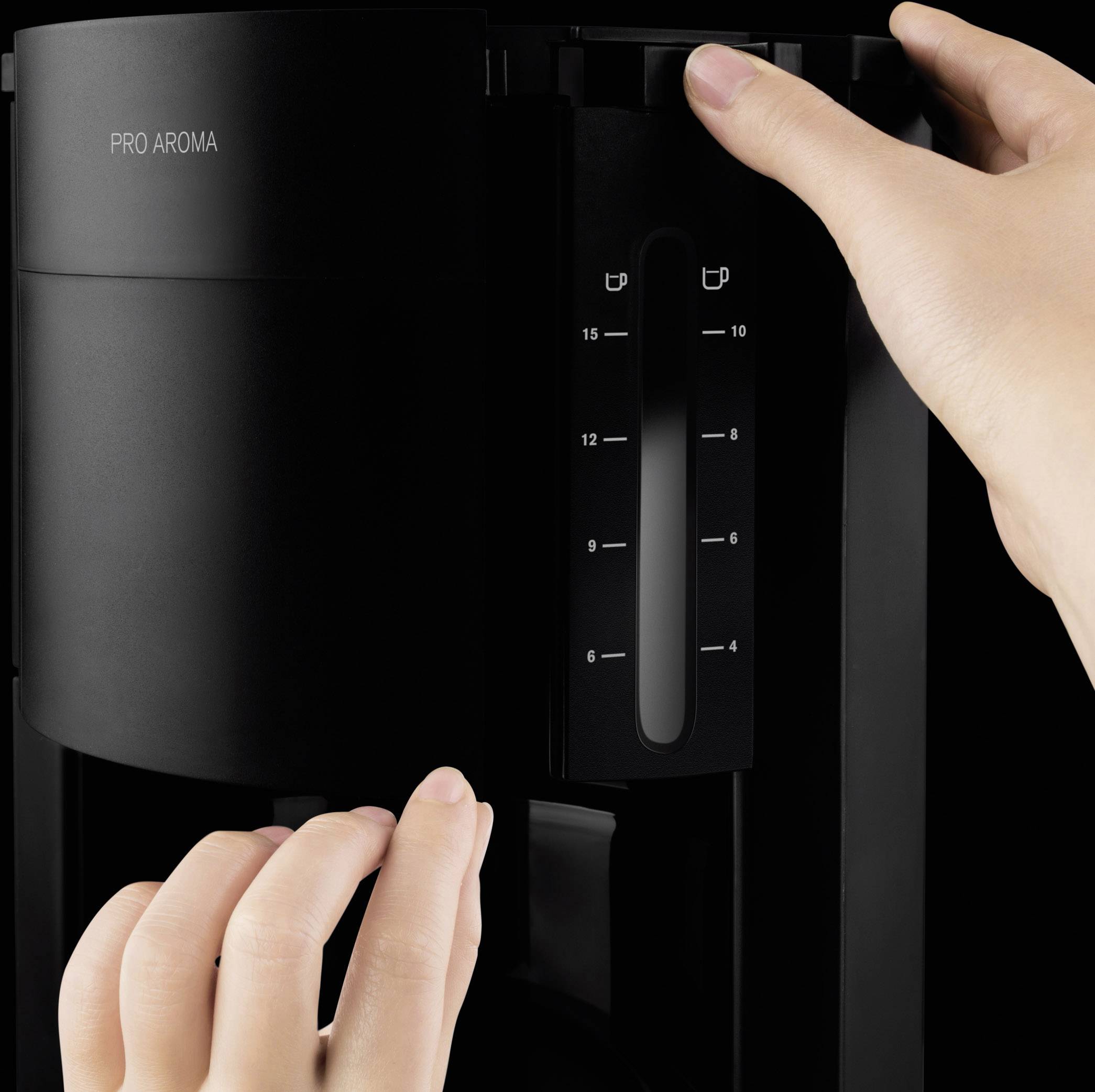 Krups ProAroma Kaffeemaschine Schwarz Fassungsvermögen Tassen=15
