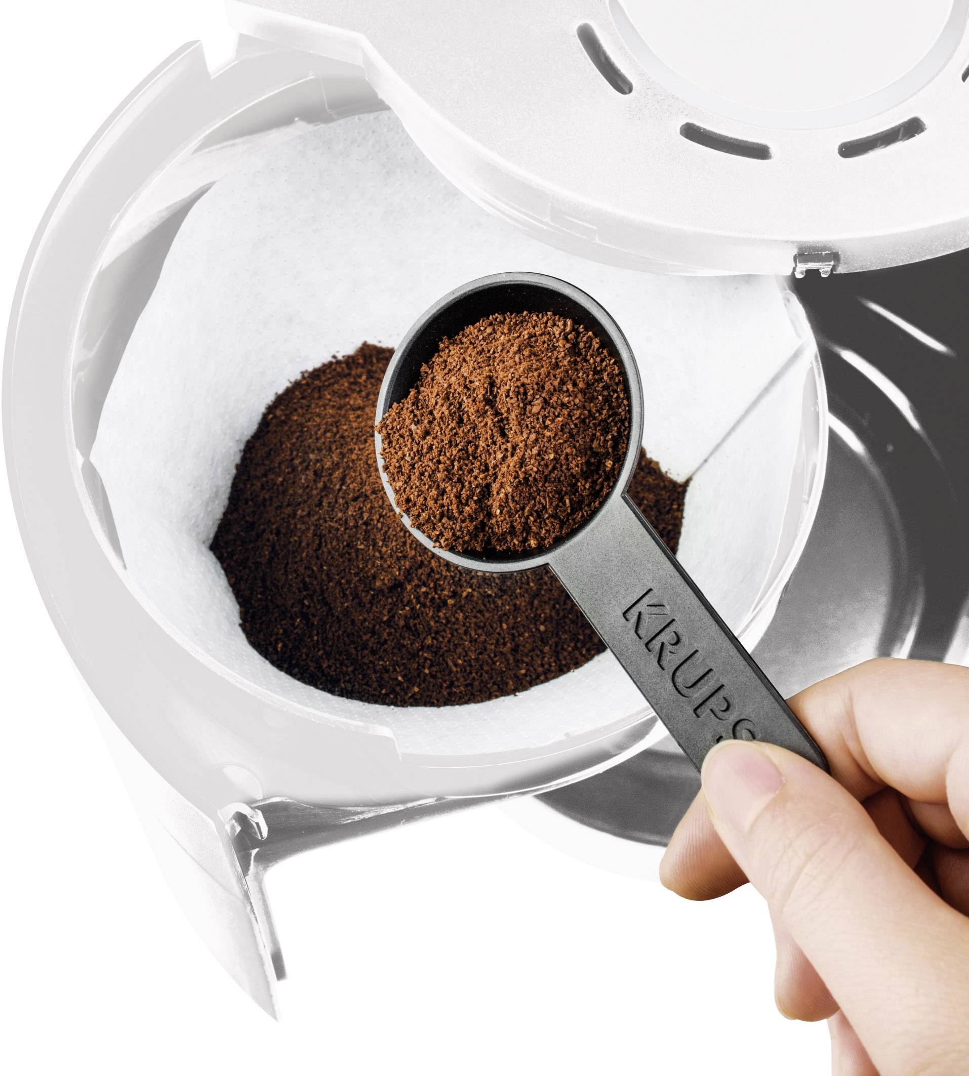 Krups ProAroma Kaffeemaschine Weiß Fassungsvermögen Tassen=15