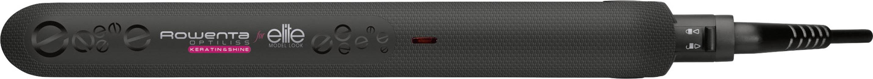Rowenta OPTILISS KERATIN elite Glätteisen Schwarz