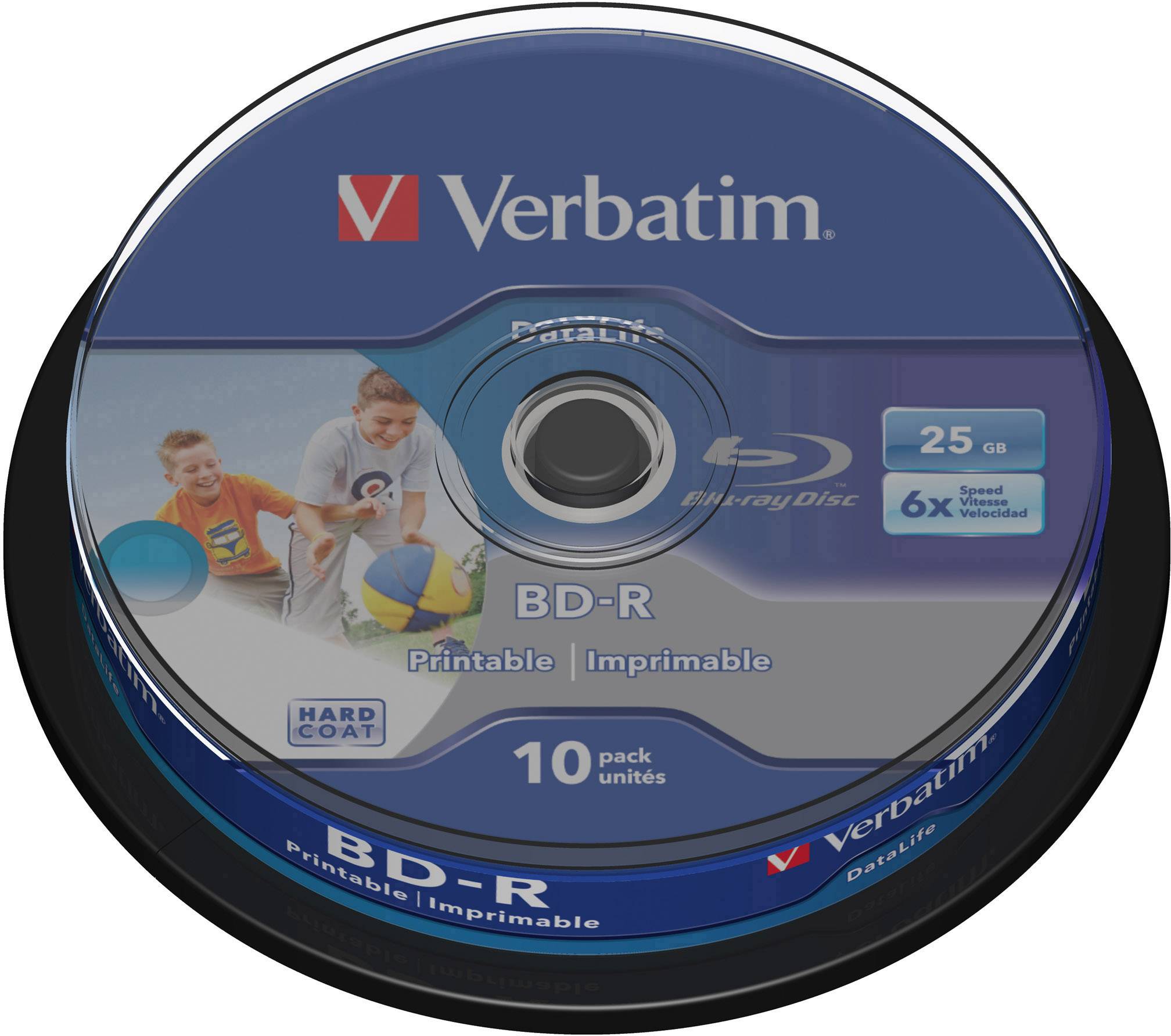 Verbatim 43804 Blu-ray BD-R Rohling 25 GB 10 St. Spindel Bedruckbar