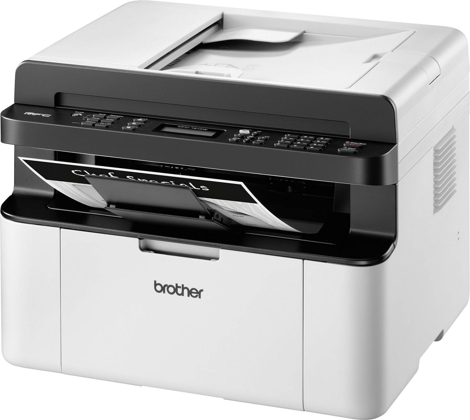 Brother MFC-1910W Multifunktionsdrucker Laser Schwarz-Weiß A4 Drucker, Scanner, Kopierer, Fax USB, WLAN, ADF