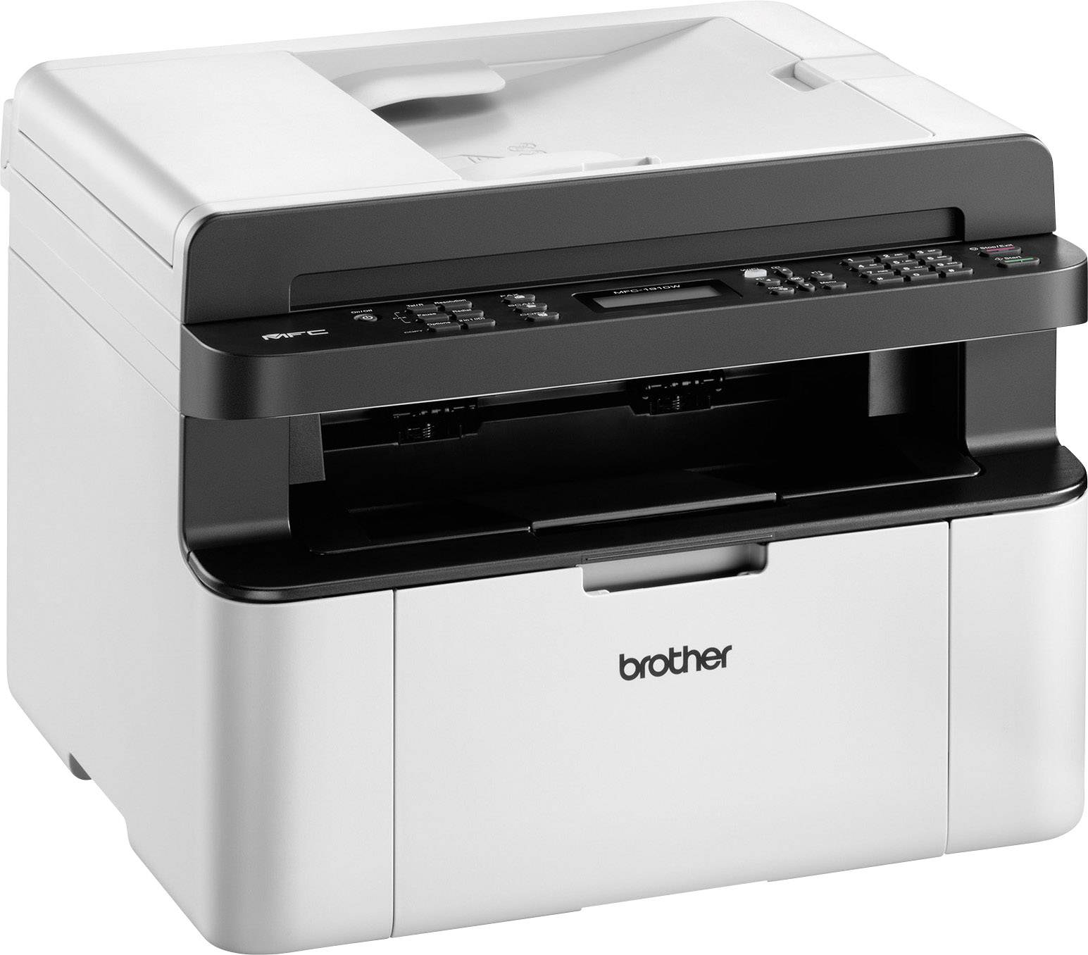 Brother MFC-1910W Multifunktionsdrucker Laser Schwarz-Weiß A4 Drucker, Scanner, Kopierer, Fax USB, WLAN, ADF