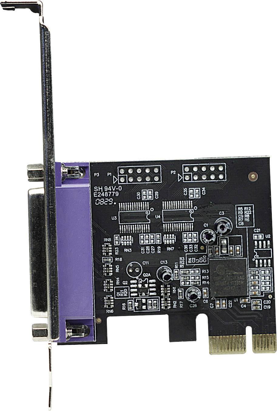 Manhattan 1 Port Parallele Steckkarte PCIe