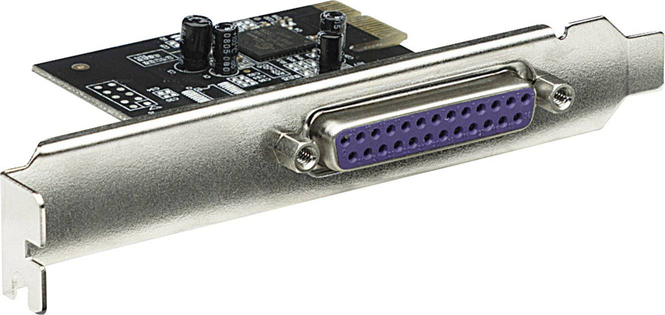 Manhattan 1 Port Parallele Steckkarte PCIe