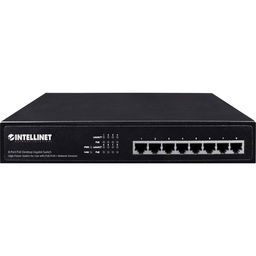 Intellinet 560641 Netzwerk Switch 8 Port 1 GBit/s PoE-Funktion