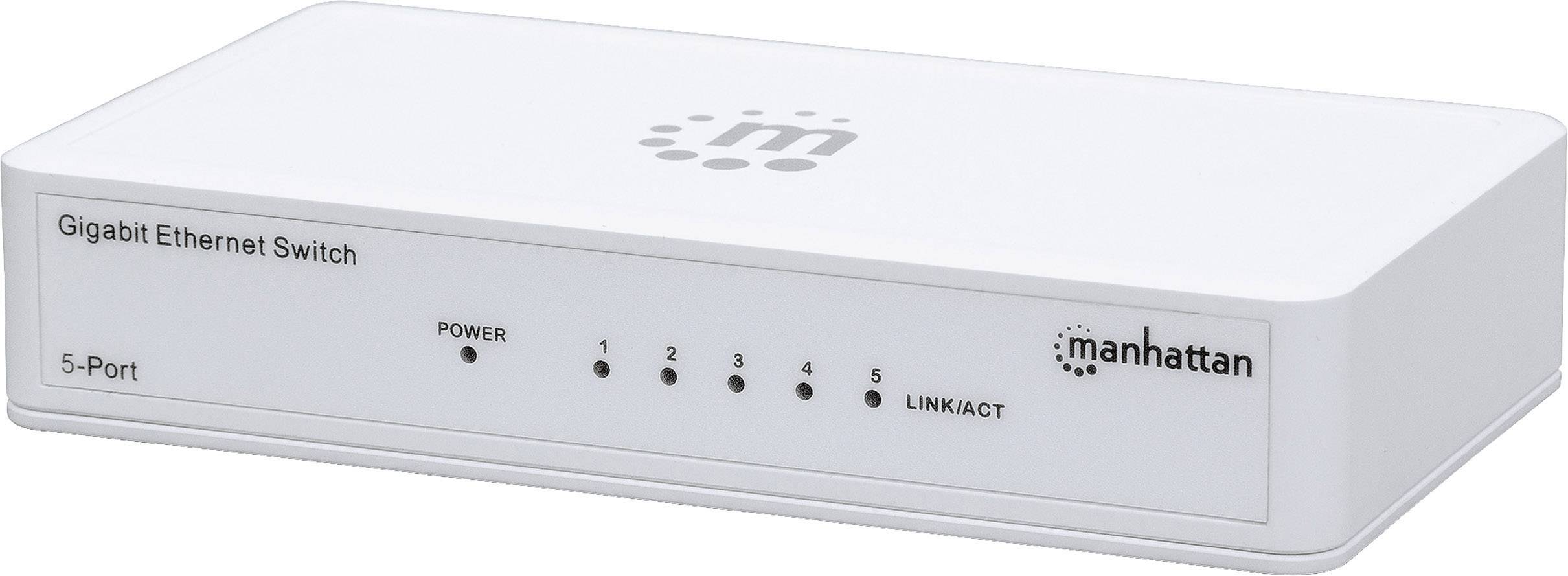 Manhattan 560696 560702 Netzwerk Switch 5 Port 1 GBit/s