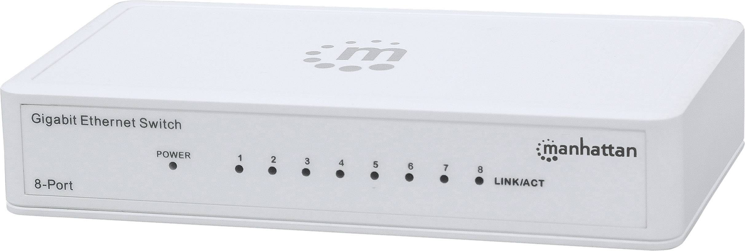 Manhattan 560702 Netzwerk Switch 8 Port 1 GBit/s