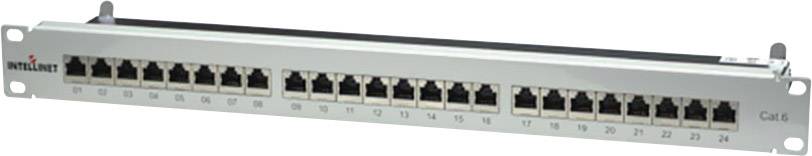 Intellinet 720014 24 Port Netzwerk-Patchpanel 483 mm (19") CAT 6 Bestückt