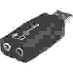Manhattan Hi-Speed USB 3-D Audio Adapter 2.1 Soundkarte, Extern externe Kopfhöreranschlüsse