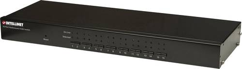 Intellinet 16 Port KVM-Umschalter VGA USB, PS/2 1600 x 900 Pixel
