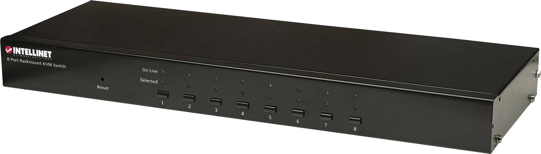 Intellinet 8 Port KVM-Umschalter VGA USB, PS/2 1600 x 900 Pixel