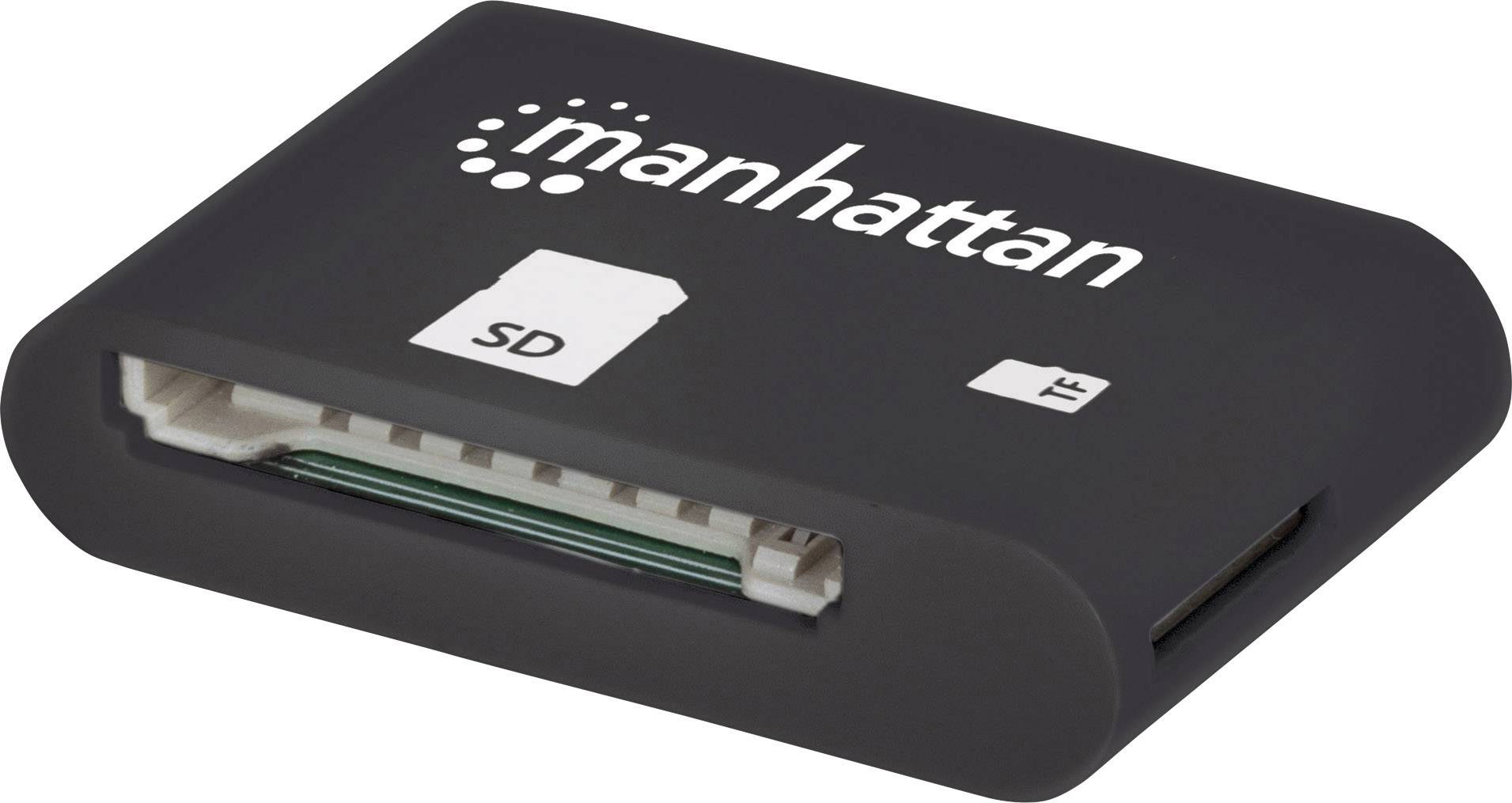 Manhattan USB 2.0 Adapter [1x USB 2.0 Stecker Micro-B - 1x SD-Karten-Slot] 406208 mit OTG-Funktion
