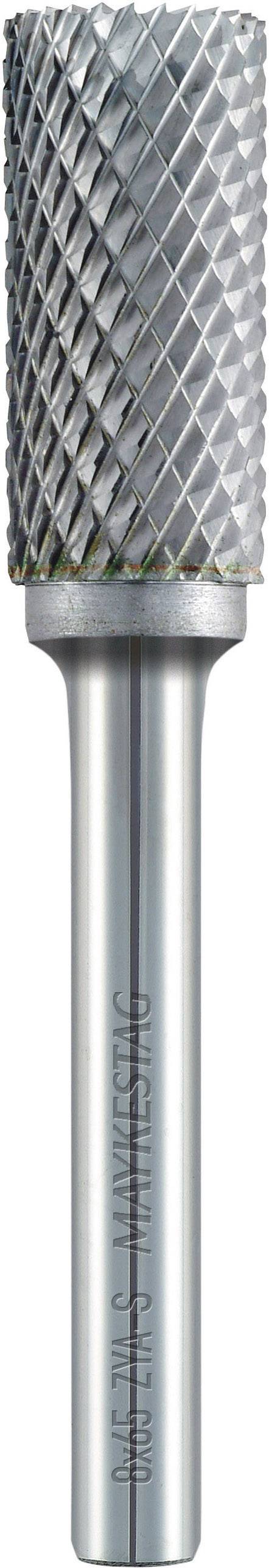 'Zylindrische Hartmetallfräser' mit Kreuzverzahnung für präzise Materialbearbeitung, geeignet für Metall- und Holzbearbeitung.