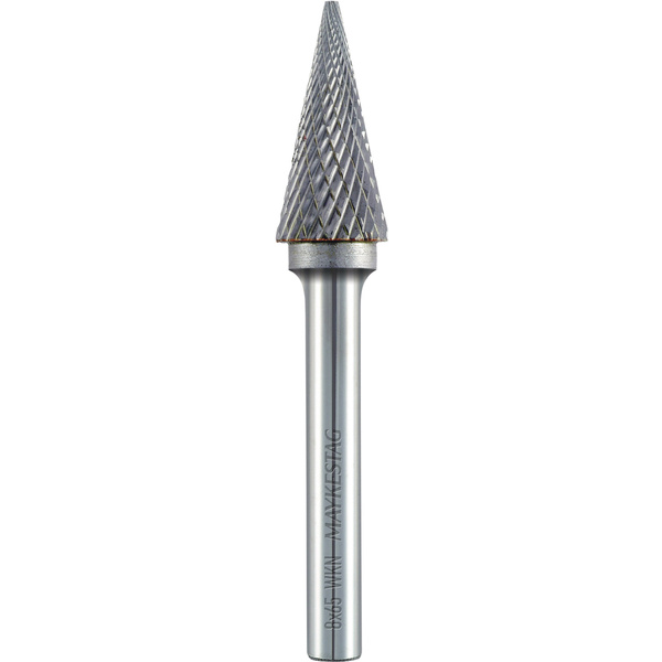 Alpen 783606112100 Frässtift Hartmetall Kegel Länge 70mm Produktabmessung, Ø 12mm Schaftdurchmesser 6mm