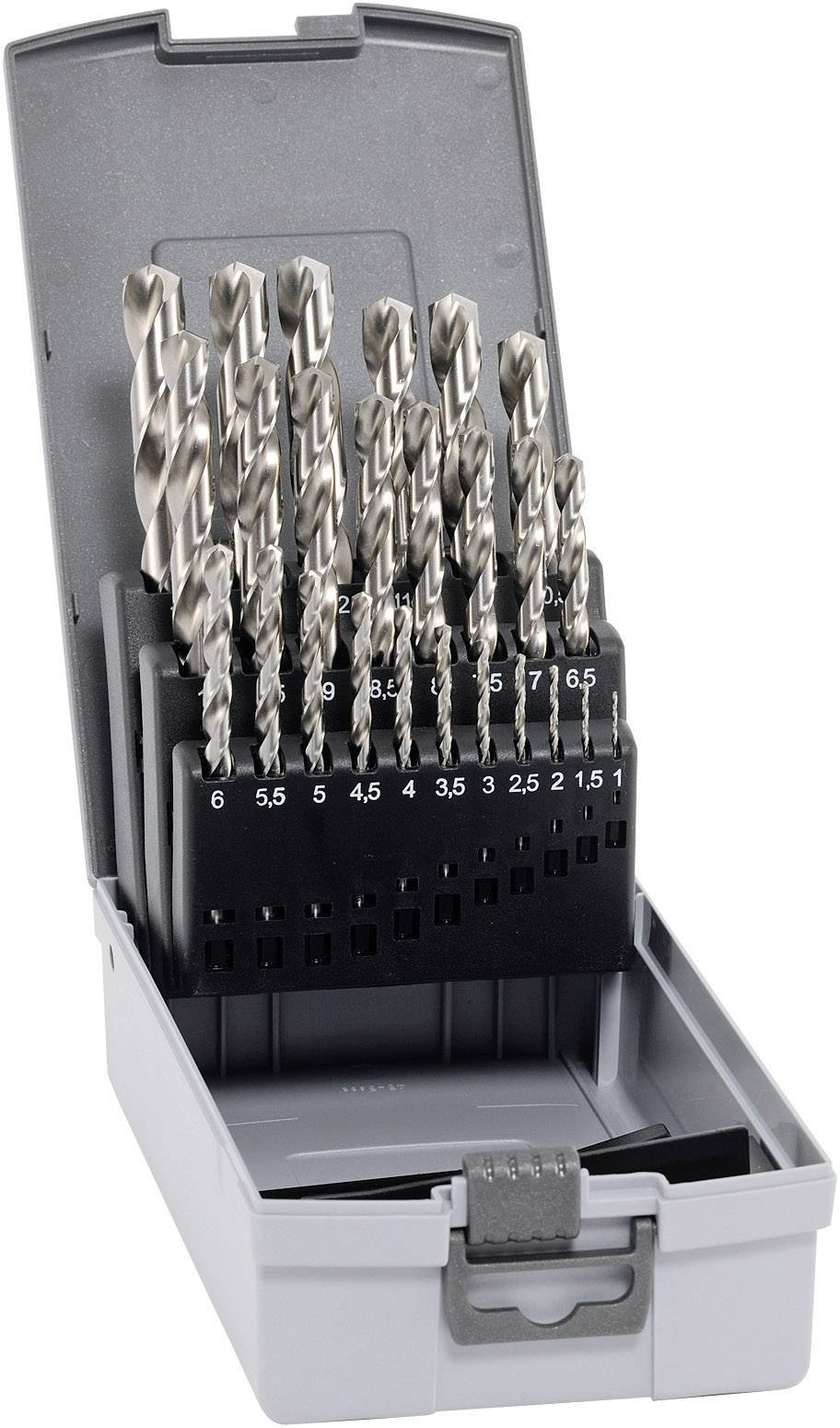 Alpen 102225100 HSS-E Metall-Spiralbohrer-Set 25teilig Cobalt 1 Set