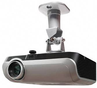 LogiLink BP0001 Beamer-Deckenhalterung Neigbar, Drehbar Boden-/Deckenabstand (max.): 22cm Silber