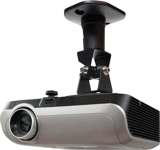 LogiLink BP0002 Beamer-Deckenhalterung Neigbar, Drehbar Boden-/Deckenabstand (max.): 22 cm  Schwarz