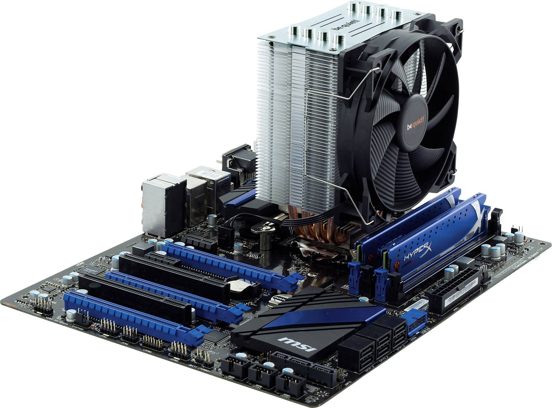 BeQuiet Pure Rock CPU-Kühler mit Lüfter Intel® LGA 2066, Intel® LGA 2011, Intel® LGA 2011-V3, Intel® LGA 1366, Intel® LGA 1156, Intel® LGA 11