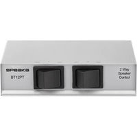 SpeaKa Professional 2 Port Lautsprecher-Umschalter Schraubanschluss Metallgehäuse Silber SpeaKa Professional 2 Port Lautsprecher-Umschalter Schraubanschluss Metallgehäuse Silber
