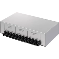 SpeaKa Professional 2 Port Lautsprecher-Umschalter Schraubanschluss Metallgehäuse Silber SpeaKa Professional 2 Port Lautsprecher-Umschalter Schraubanschluss Metallgehäuse Silber