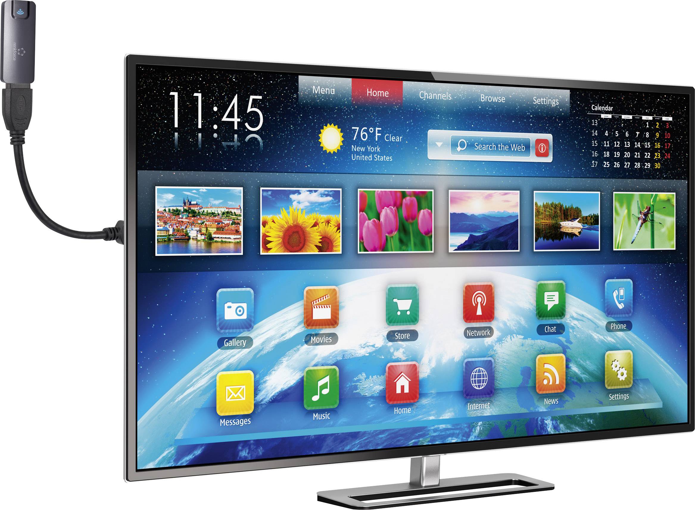 Speaka HDMI™-Verlängerung "Schwanenhals" 0,15m