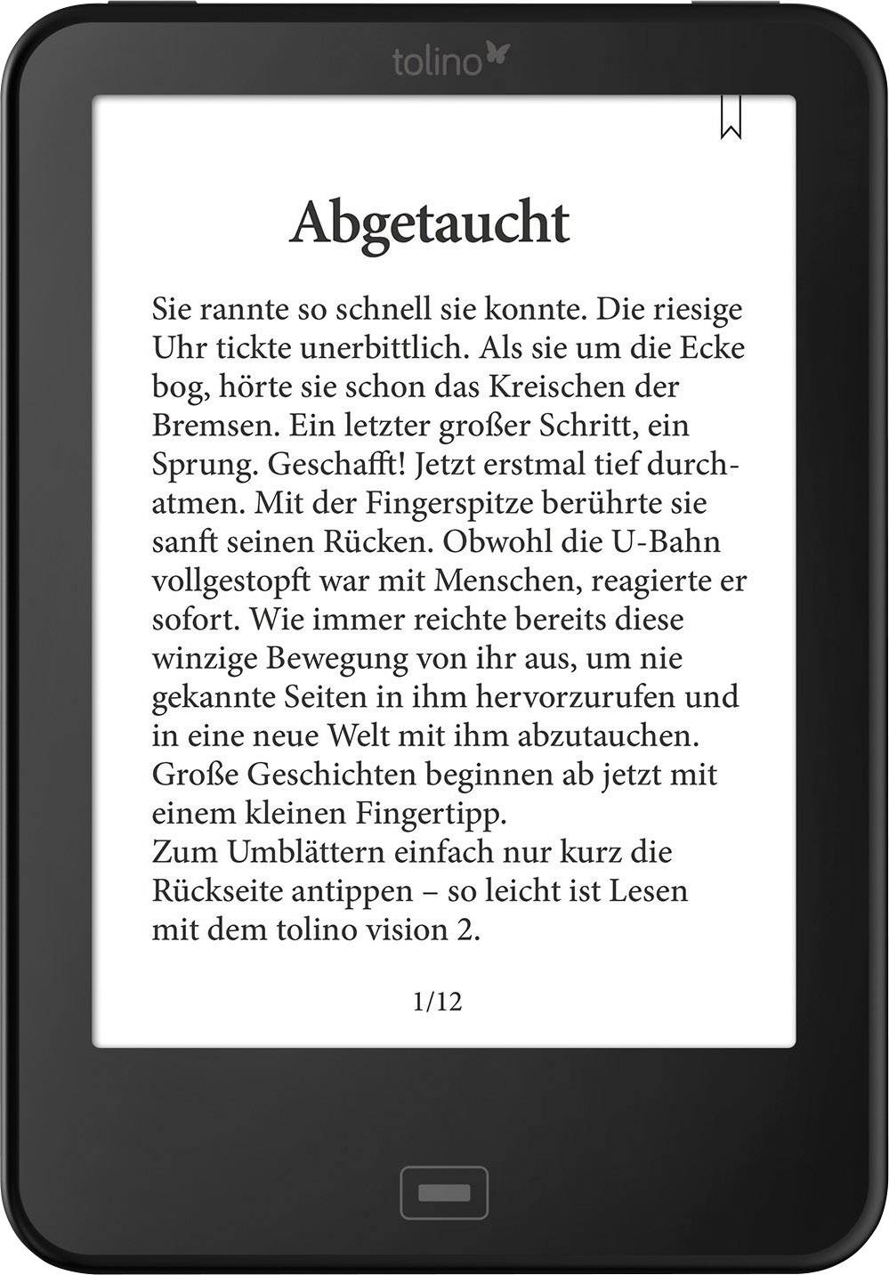 Tolino Vision 3 HD eBook-Reader 15.2 cm (6 Zoll) Schwarz