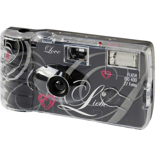 Topshot Love Black Disposable camera 1 pc(s) Built-in flash