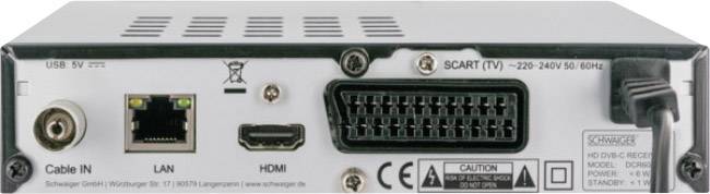 Schwaiger DCR-600 HD-Kabel-Receiver Anzahl Tuner: 1