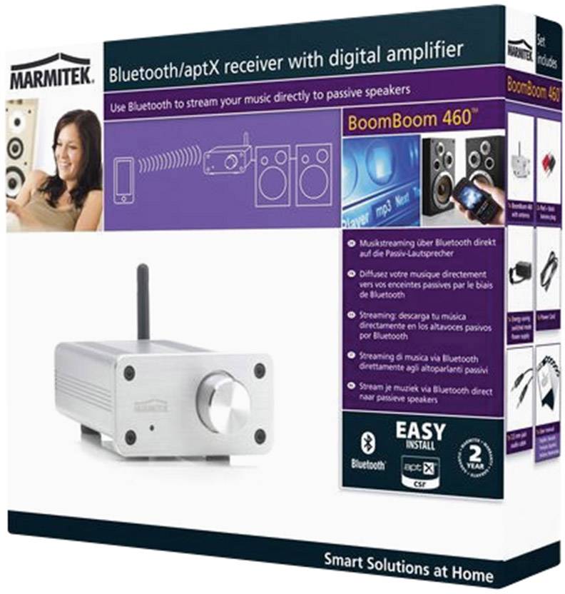 Marmitek BoomBoom 460 Bluetooth® Musik-Empfänger Bluetooth Version: 3.0, A2DP 10 m aptX®-Technologie