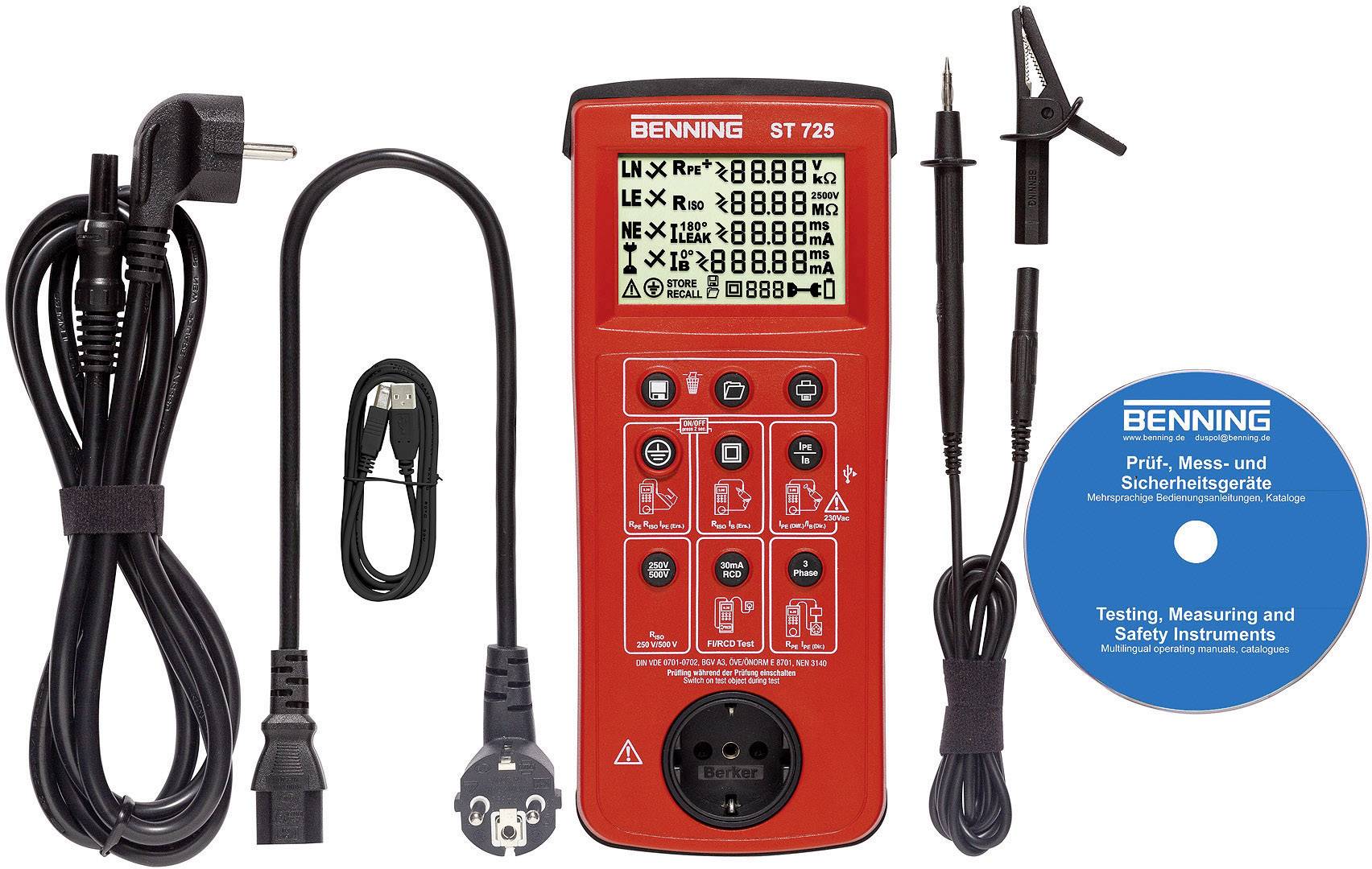 Benning ST 725 Gerätetester VDE-Norm 0701-0702