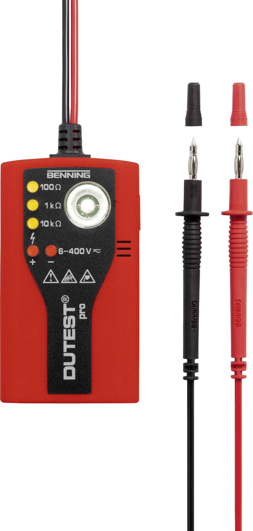 Benning DUTEST pro Durchgangsprüfgerät CAT III 300 V LED, Akustik