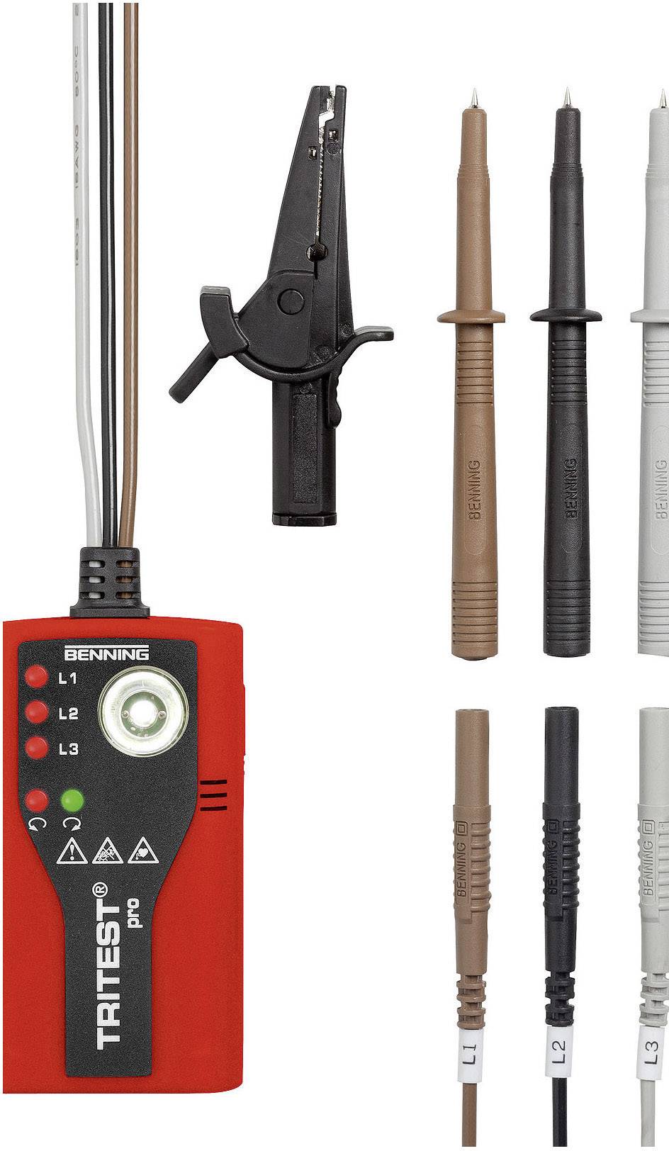 Benning TRITEST pro Rotating EMF indicator CAT III 300 V LED Manufacturer's standards (no certificate)