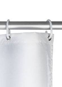 Wenko 20151800 Uni Anti-Schimmel Duschvorhang Polyester Weiß waschbar (B x H) 180 mm x 200 mm