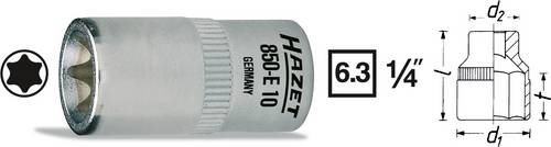 Hazet 850-E12 Außen-TORX Steckschlüsseleinsatz T 12 1/4 (6.3 mm)