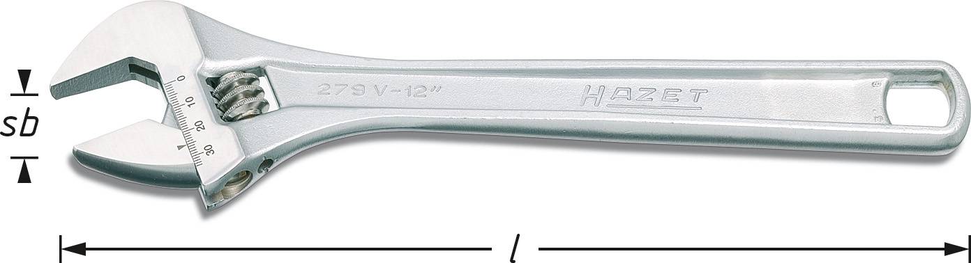 Hazet 279V-6 Rollgabelschlüssel 18 mm DIN ISO 6787